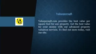 Valuepersqft  Valuepersqft.com