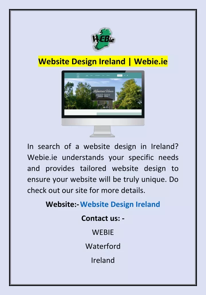 website design ireland webie ie
