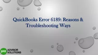 quickbooks error 6189 reasons troubleshooting ways
