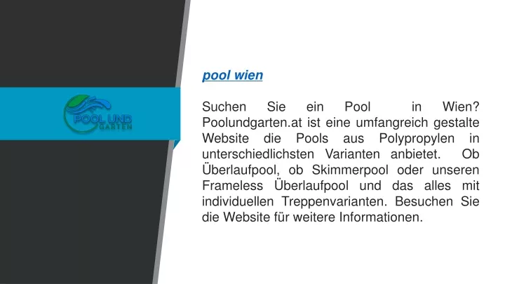 pool wien suchen sie ein pool in wien