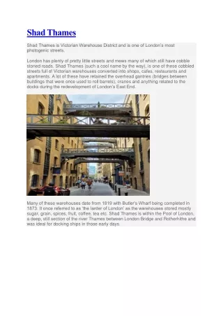 shad thames