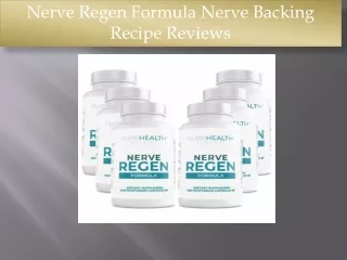 Nerve Regen Formula Nerve Backing Recipe Reviews