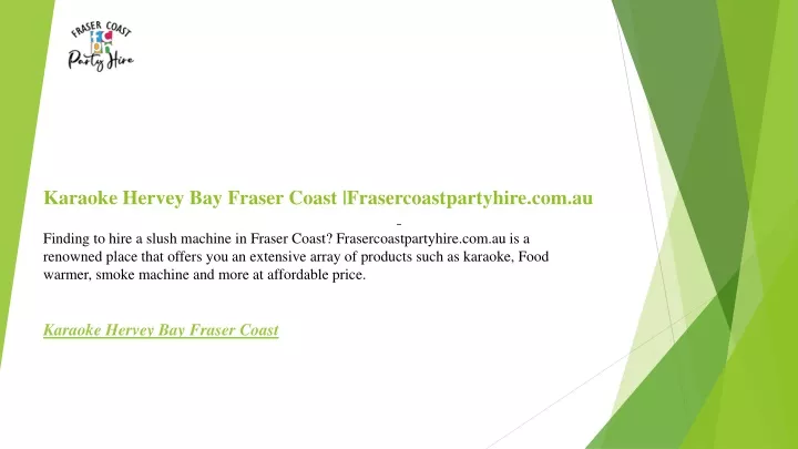 karaoke hervey bay fraser coast frasercoastpartyhire com au