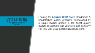 Leather Craft Store Littlekingsupplyco