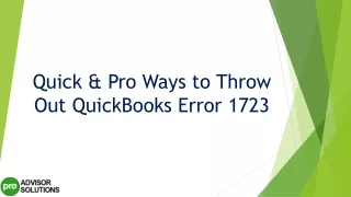 quick pro ways to throw out quickbooks error 1723