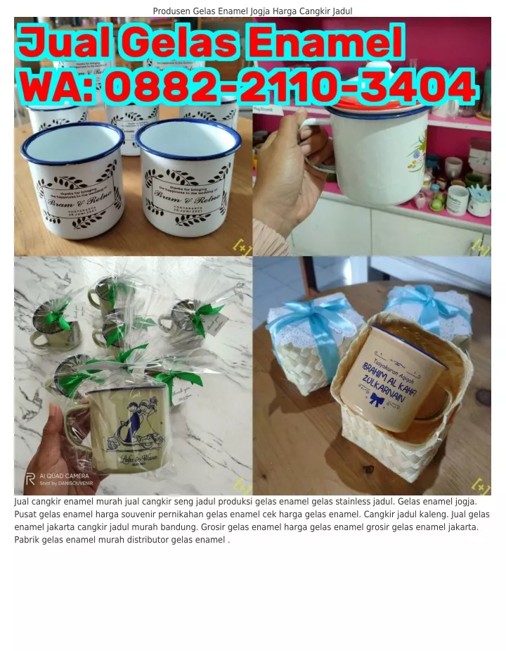 Ppt Wa Gelas Stainless Jadul Souvenir Cangkir Enamel