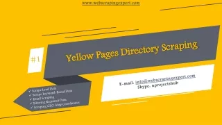 Yellow Pages Directory Scraping