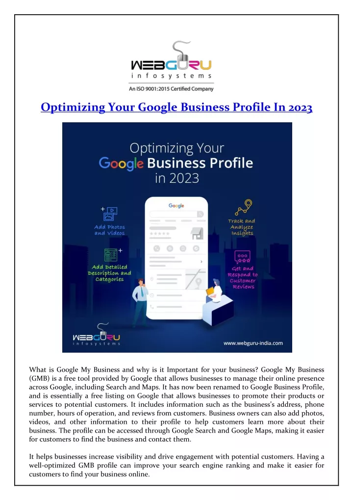 PPT - Optimizing Your Google Business Profile In 2023 PowerPoint ...