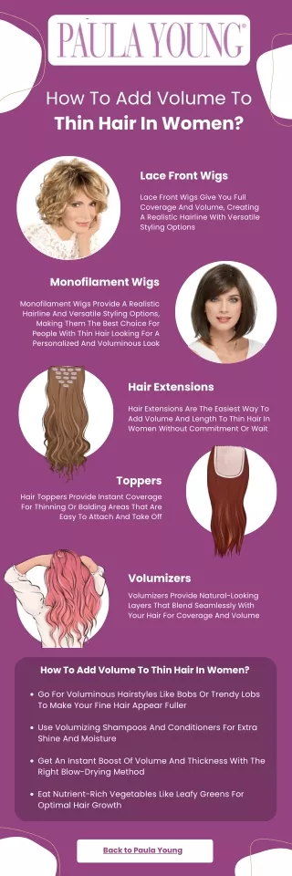 How To Add Volume To Thin Hair In Women?