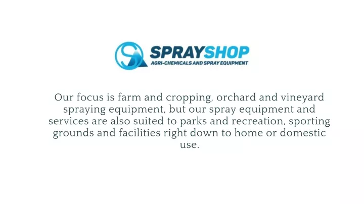 our focus is farm and cropping orchard