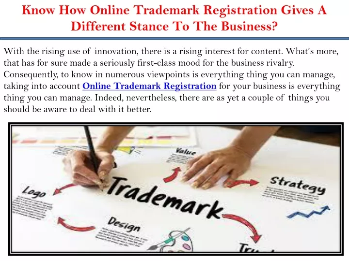 know how online trademark registration gives