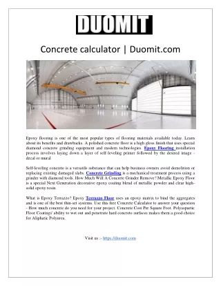 Concrete calculator  Duomit.com1