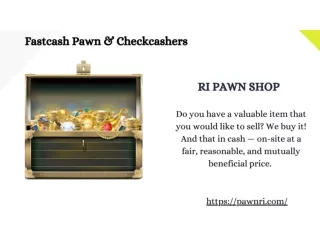 RI Pawn Shop — Fastcash Pawn & Checkcashers