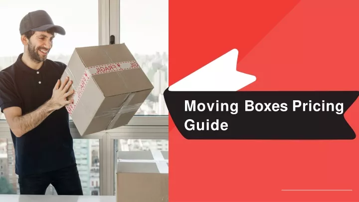 moving boxes pricing guide