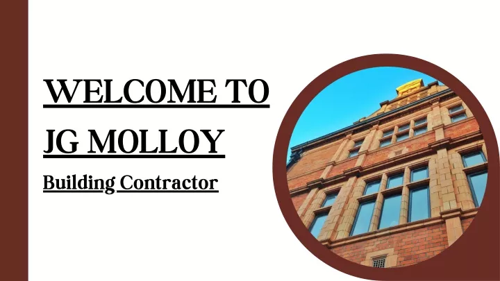 welcome to jg molloy building contractor