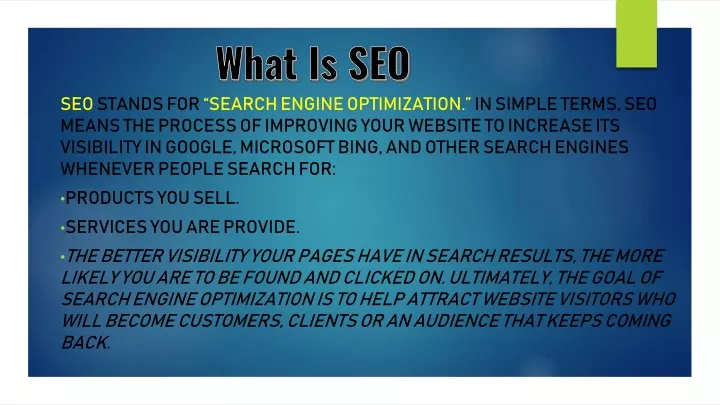 what is seo