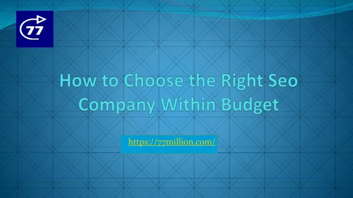 how to choose the right seo company within budget