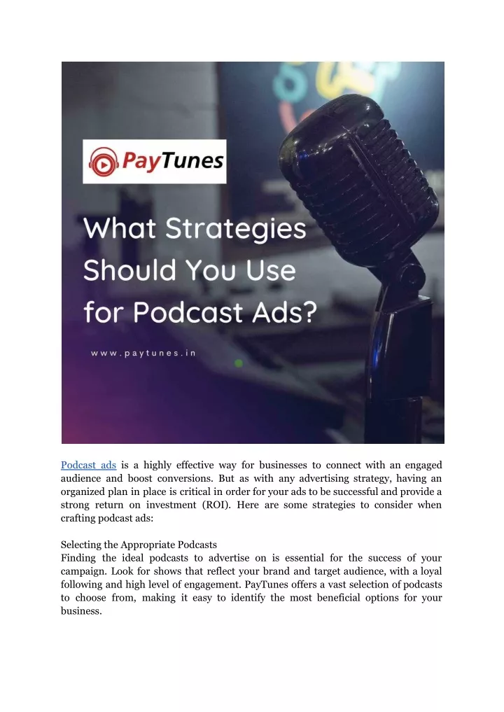 podcast ads is a highly effective