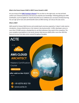 AWS Training in Chennai
