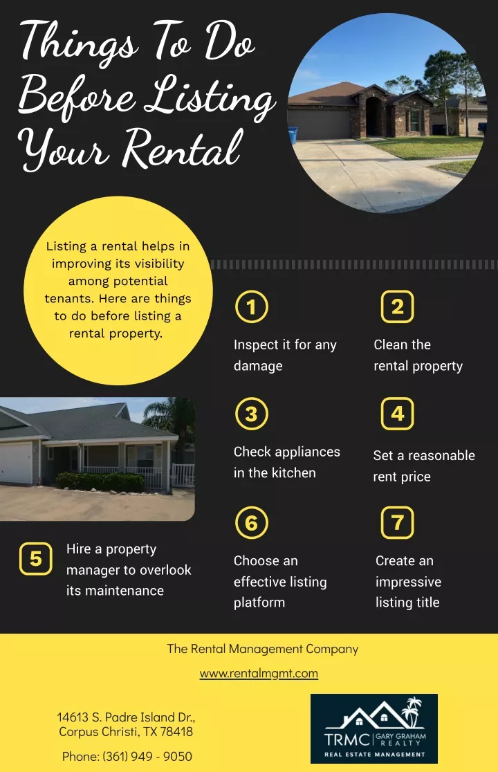 things to do before listing your rental