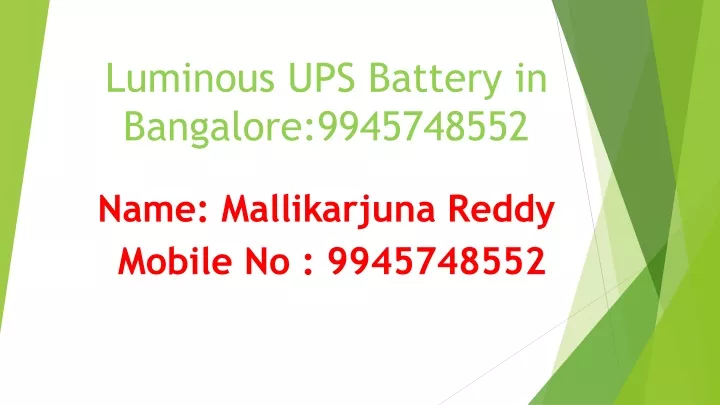 luminous ups battery in bangalore 9945748552