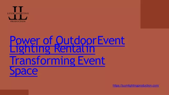 power of outdoor event