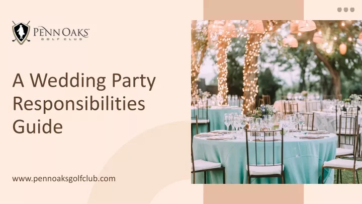 a wedding party responsibilities guide