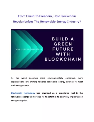 from fraud to freedom how blockchain