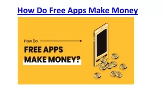 How do free apps make money