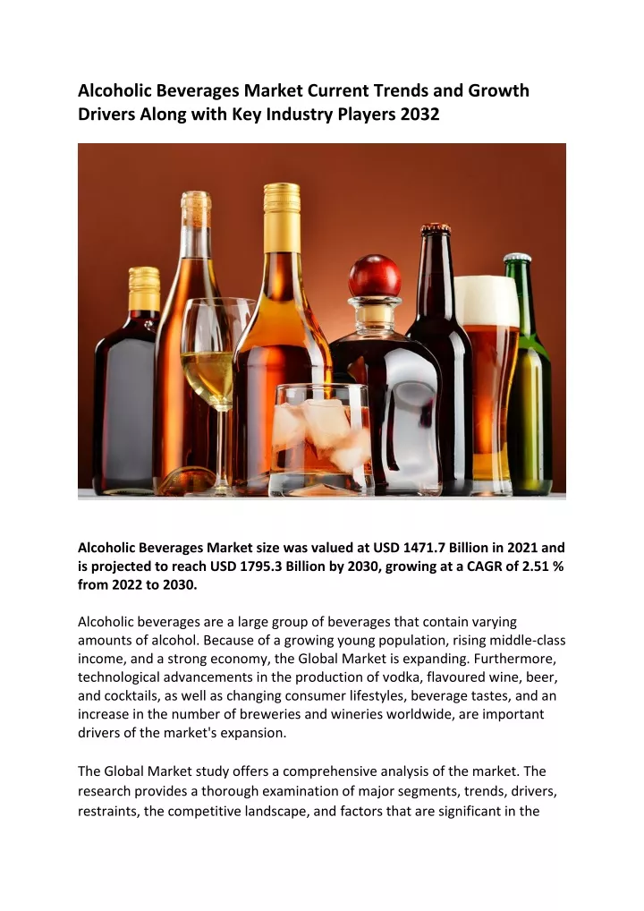 alcoholic beverages market current trends