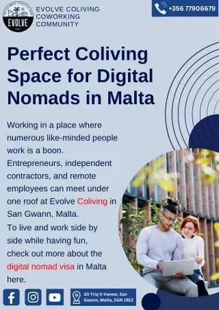 Perfect Coliving for Digital Nomads in Malta
