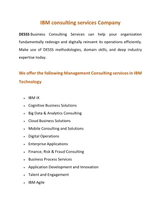 IBM consulting Houston