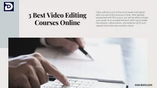 3 Best Video Editing Courses Online