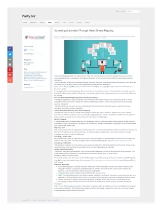 Increasing Automation Through Value Stream Mapping - Faber Infinite Consulting