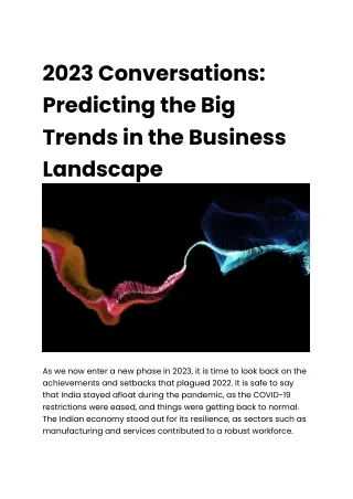 Big Business Trends You must be Ready in 2023