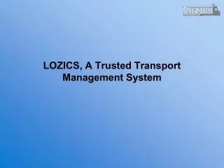 lozics a trusted transport management system