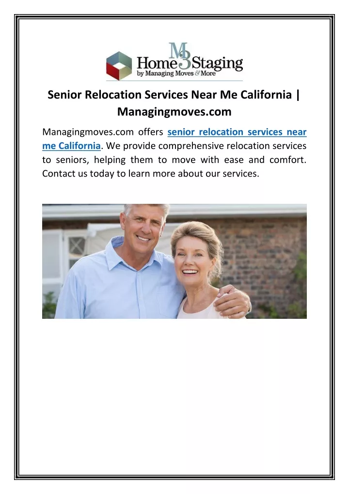 senior relocation services near me california