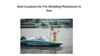 Best Locations for Pre-Wedding Photoshoot In Goa