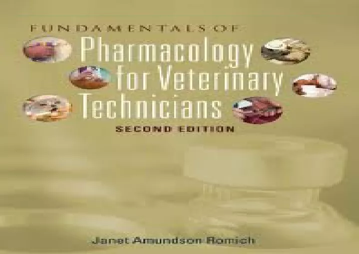 fundamentals of pharmacology for veterinary