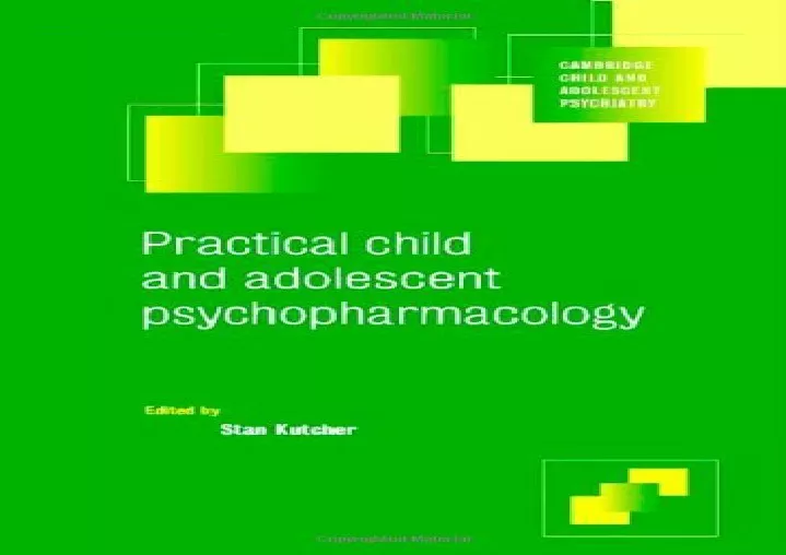 PPT - get [pdf] ‹download› Practical Child and Adolescent ...