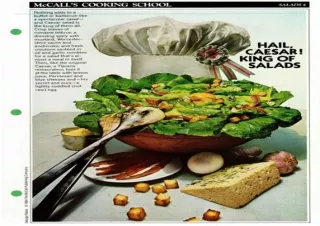 get [pdf] ‹download› McCall's Cooking School Recipe Card: Salads 4 - Caesar Sala
