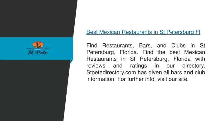 best mexican restaurants in st petersburg fl find