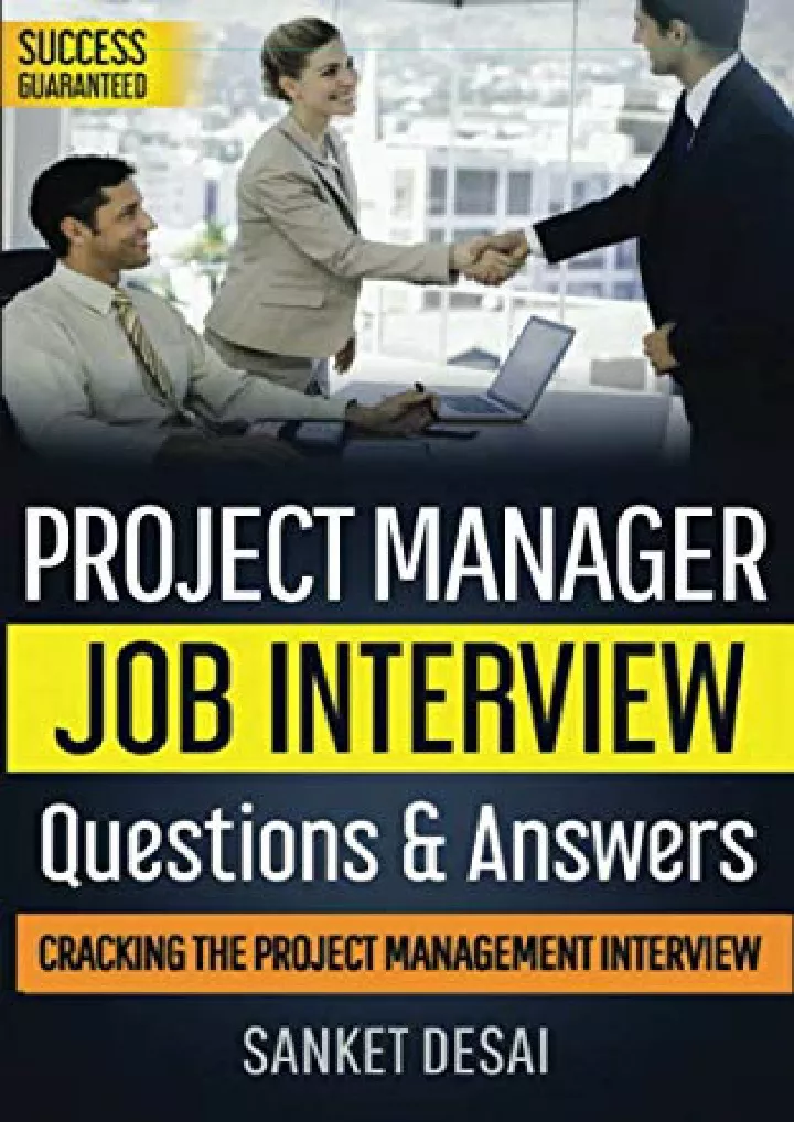 project manager job interview presentation