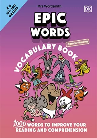 DOWNLOAD/PDF  Mrs Wordsmith Epic Words Vocabulary Book, Kindergarten & Grades 1-