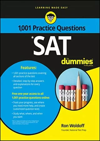 _PDF_ SAT: 1,001 Practice Questions For Dummies