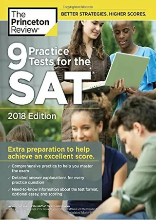 PDF/READ 9 Practice Tests for the SAT, 2018 Edition: Extra Preparation to Help A
