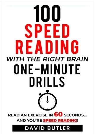 100 speed reading with the right brain one minute
