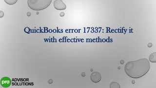 quickbooks error 17337 rectify it with effective