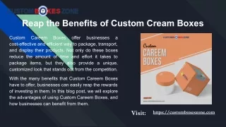 Custom Cream Boxes PDF
