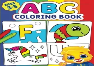 (PDF BOOK) ABC Coloring Book: Color 100  Animals, Birds, Vehicles, Fruits, Toys
